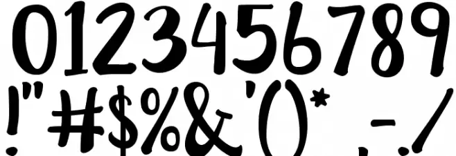 LillyBelle Font OTHER CHARS