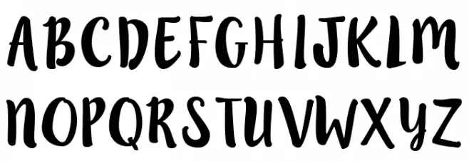 LillyBelle Schriftart Groß
