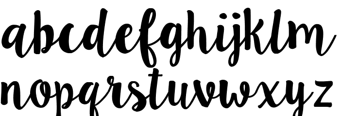 LillyBelle Font LOWERCASE
