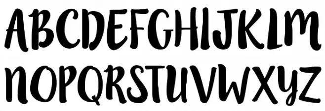 LillyBelle Schriftart Groß