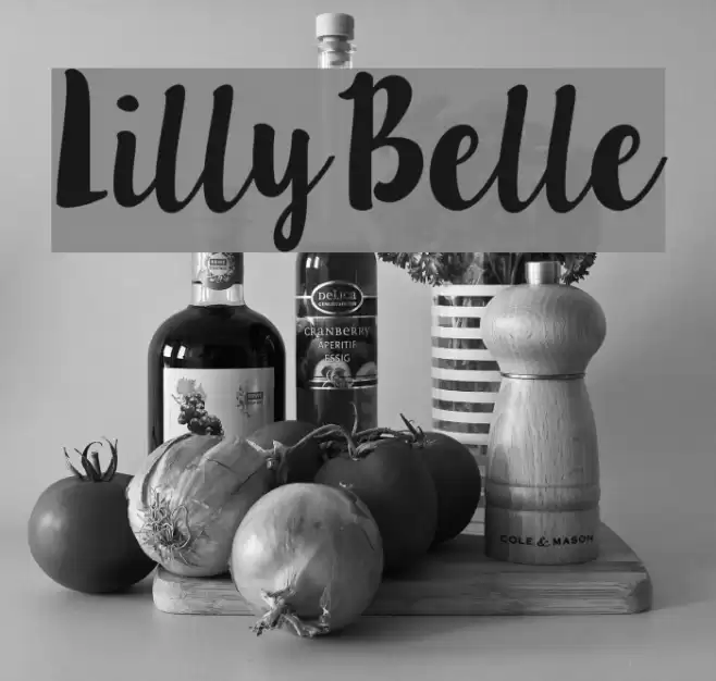 LillyBelle Font examples