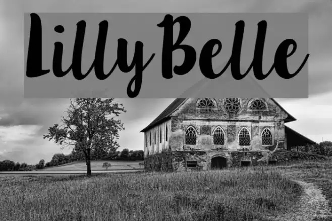 LillyBelle Font examples