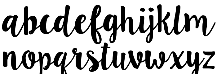 LillyBelle Font LOWERCASE