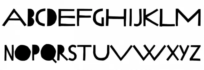 LillyBeta Regular 字体 大写