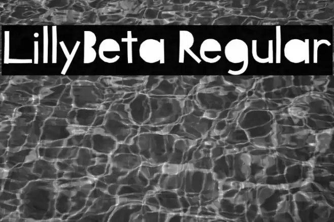 LillyBeta Regular Font examples