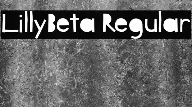 LillyBeta Regular Font examples