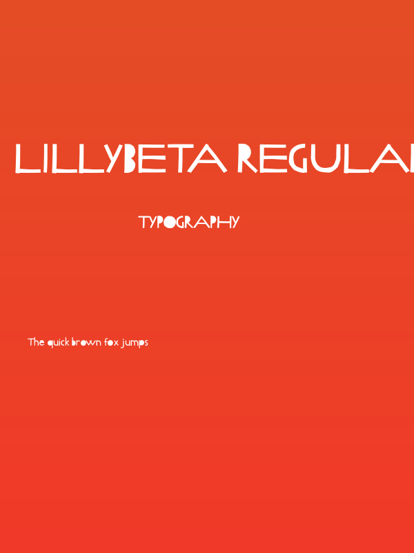 LillyBeta Regular Poster