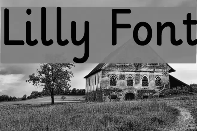 Lilly Font examples