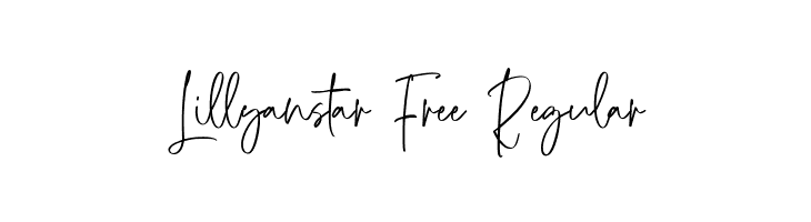Lillyanstar Free Regular  Descarca Fonturi Gratis