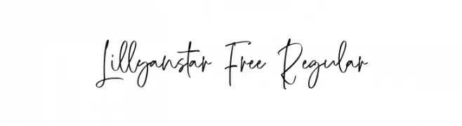Lillyanstar Free Regular  font caratteri gratis