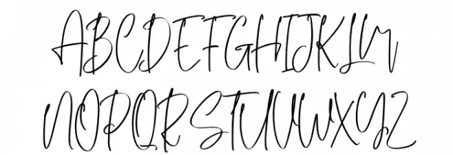 Lillyanstar Free Regular フォント 大文字