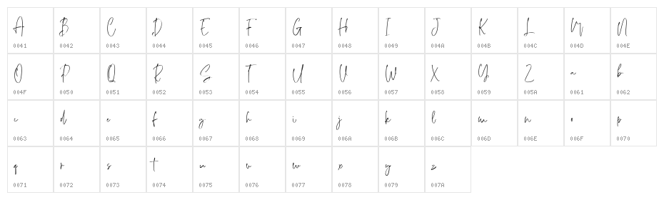 Lillyanstar Free Regular Character Map