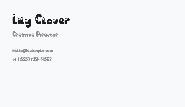 Lily Clover Business Card