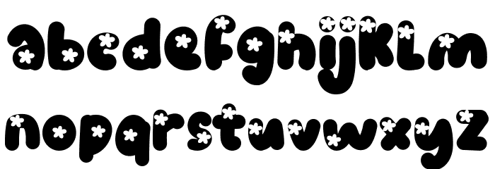 Lily Clover Font LOWERCASE