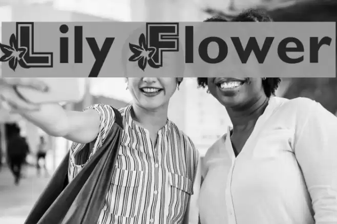 Lily Flower Font examples