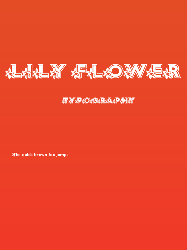 Lily Flower Poster