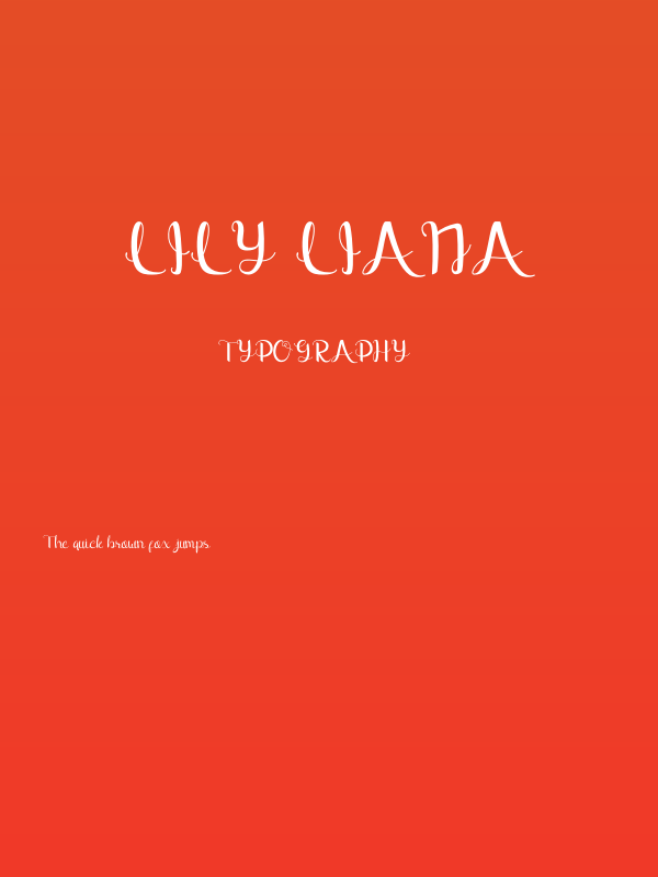 Lily Liana Poster