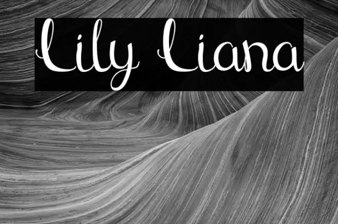 Lily Liana Font examples