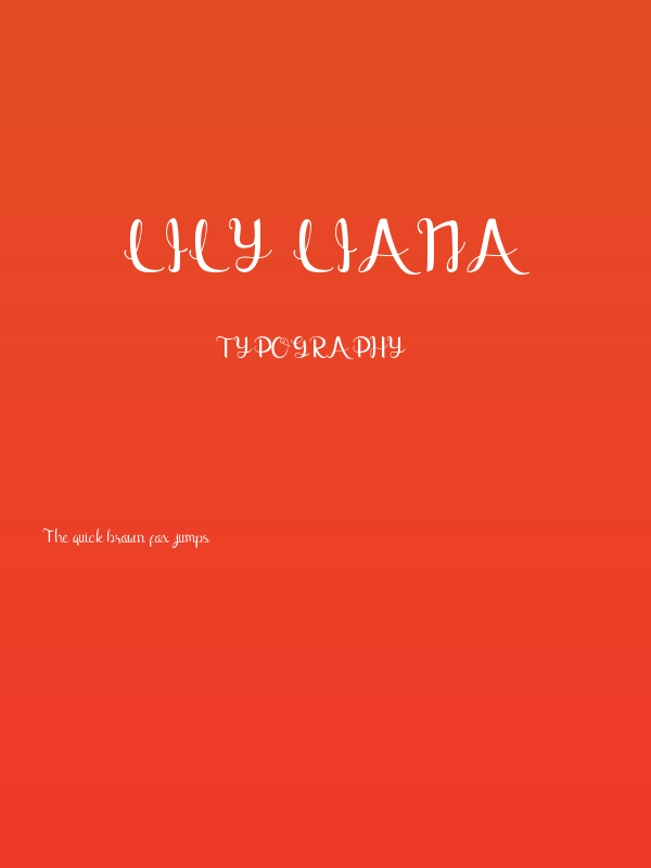 Lily Liana Poster