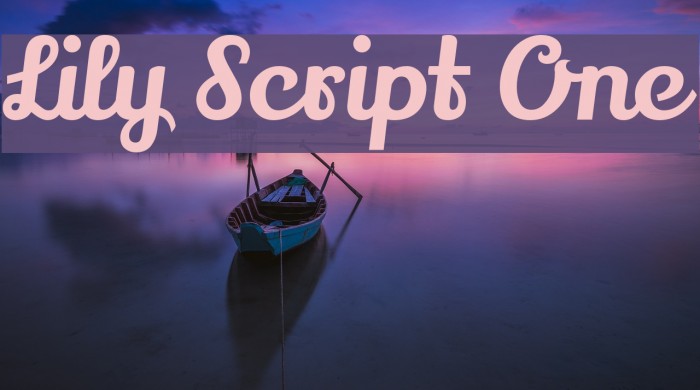 Lily Script One Font examples