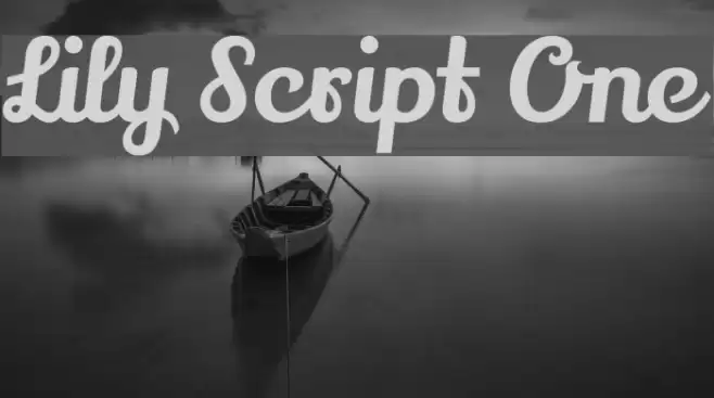 Lily Script One Font examples