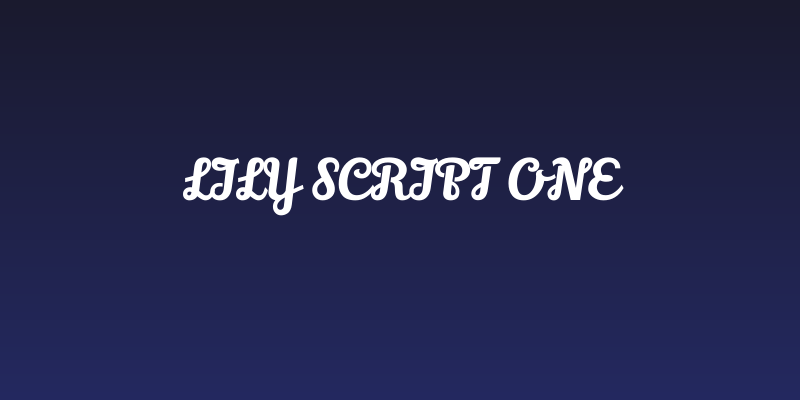 Lily Script One Social Header