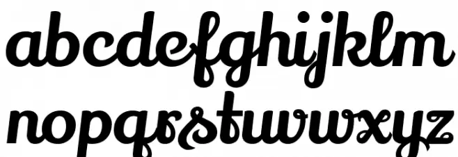 Lily Script One 字体 小写