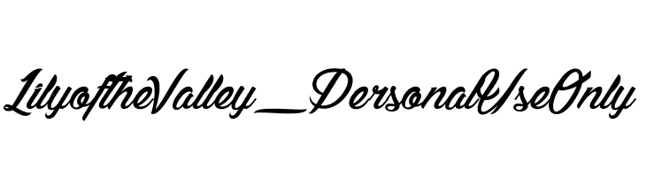 Lily of the Valley_PersonalUseOnly  font caratteri gratis