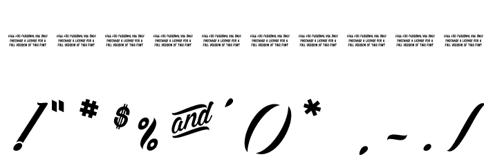 Lily of the Valley_Personal_Use Font OTHER CHARS