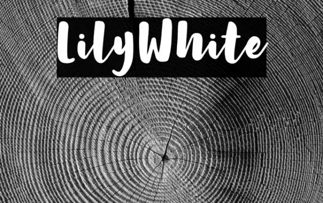 LilyWhite Font examples