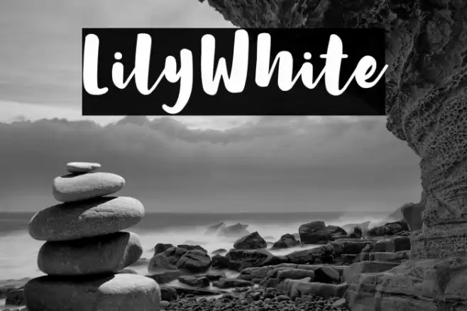 LilyWhite Font examples
