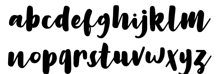 LilyWhite Font LOWERCASE
