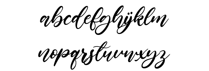 Lilybud Font LOWERCASE