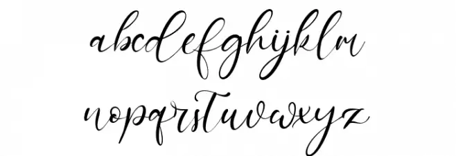 Lilypad Avenue Font LOWERCASE