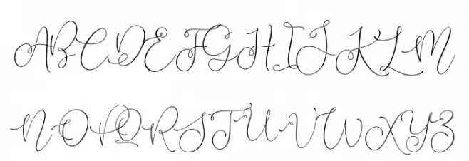 Lilypaly Schriftart Groß