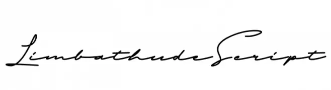 Limbathude Script  Free Fonts Download