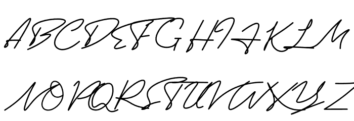 Limbathude Script Font UPPERCASE