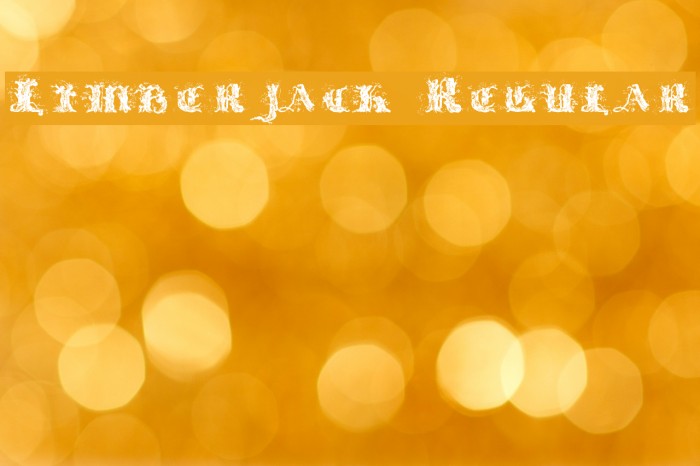 Limberjack Regular Font examples