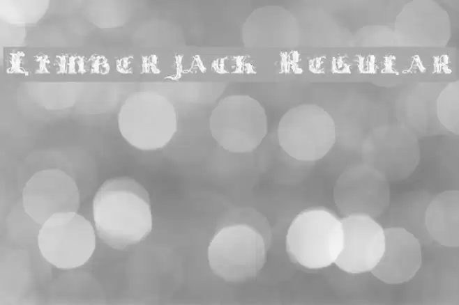 Limberjack Regular Schriftart examples