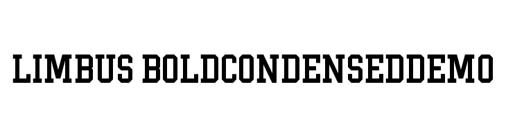 Limbus-BoldCondensedDemo 字体