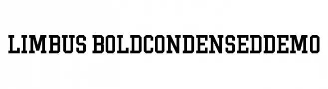 Limbus-BoldCondensedDemo  Frei Schriftart Herunterladen