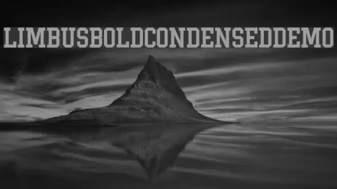Limbus-BoldCondensedDemo Font examples