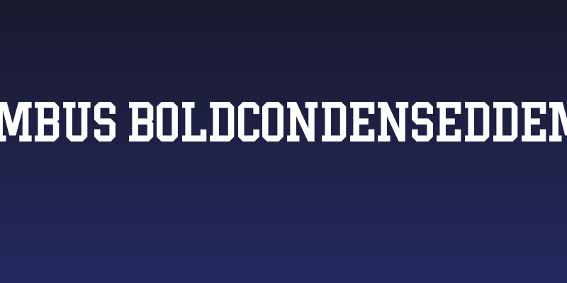 Limbus-BoldCondensedDemo Social Header