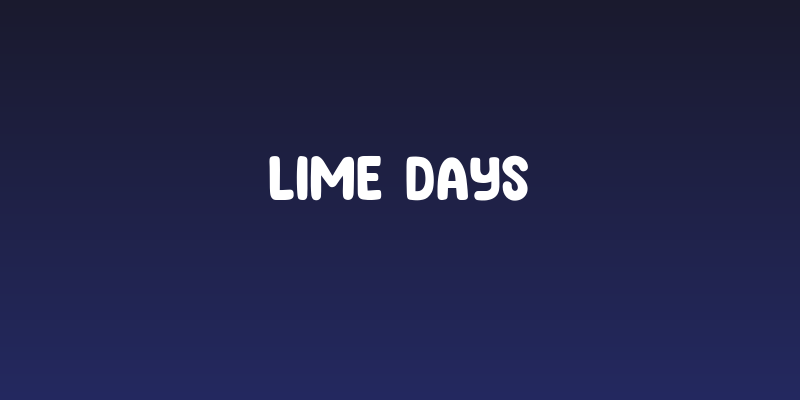 Lime Days Social Header