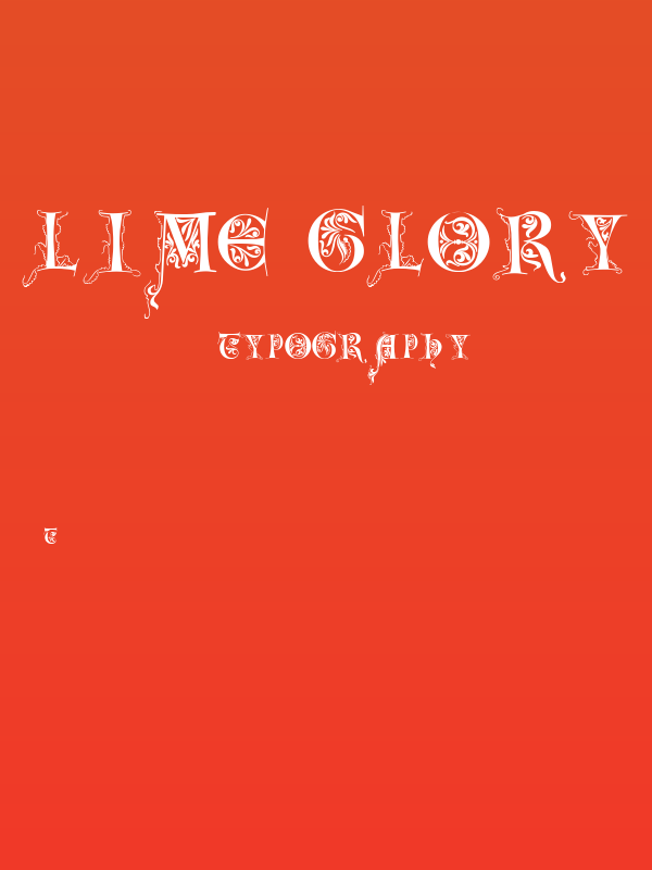 Lime Glory Caps Poster