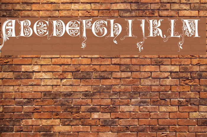 LimeGloryCaps Font examples