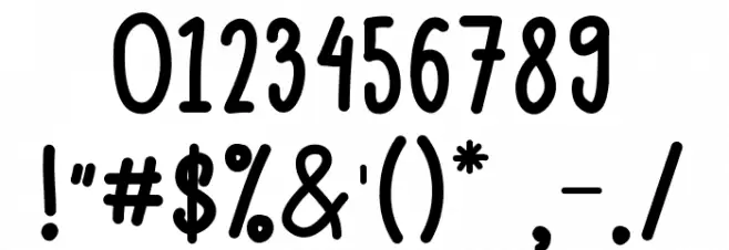 Limejuice Font OTHER CHARS