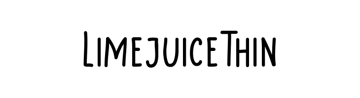 LimejuiceThin  フリーフォントのダウンロード