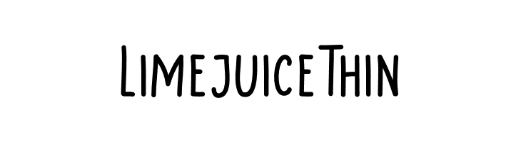 LimejuiceThin  नि: शुल्क फ़ॉन्ट्स डाउनलोड