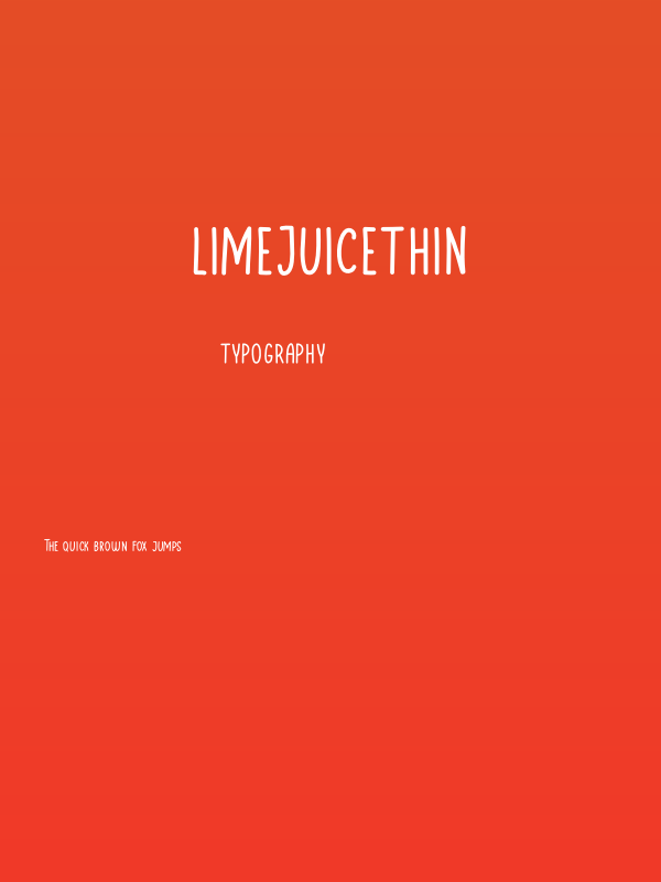 LimejuiceThin Poster